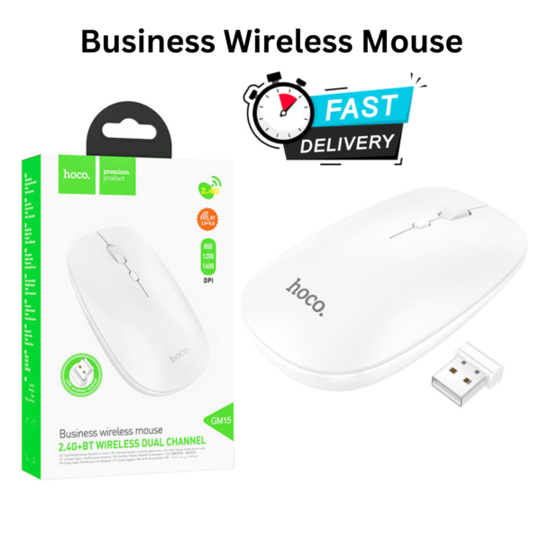 HOCO GM15 Art 2.4G Dual-Mode Business Wireless Mouse – Precision & Style - Image 2