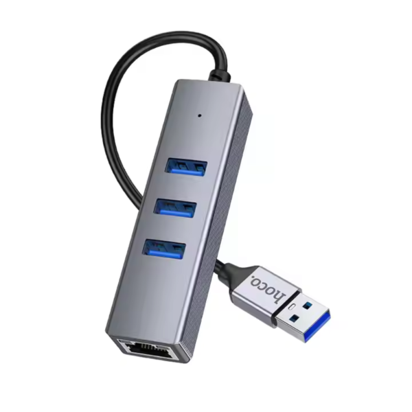 HOCO HB34 Easy Link, Type-C to USB3.0 & Gigabit Ethernet Adapter - Image 3