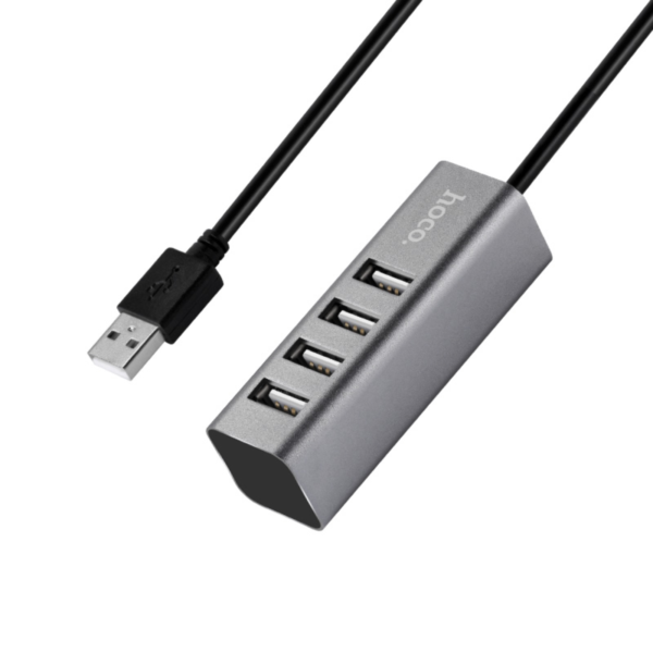 HOCO HB1 USB-A to 4-Port USB 2.0 Hub – Charge & Sync with Ease - Image 3