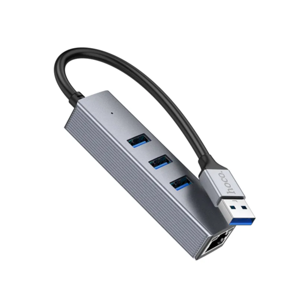 HOCO HB34 Easy Link, Type-C to USB3.0 & Gigabit Ethernet Adapter - Image 4
