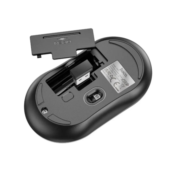 HOCO "GM21 Platinum" 2.4G Business Wireless Mouse – Black - Image 4