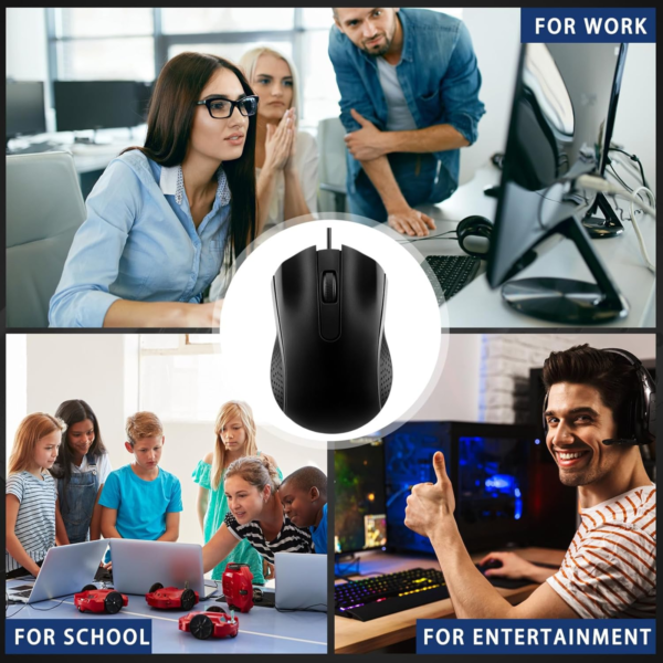 ANG 278 USB Optical Wired Mouse – Smooth, Precise & Ergonomic - Image 5
