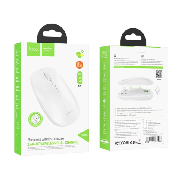 HOCO GM15 Art 2.4G Dual-Mode Business Wireless Mouse – Precision & Style - Image 5