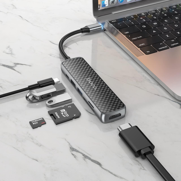 HOCO "HB24 Easy Display Type-C Multifunction Adapter – Ultimate Connectivity S - Image 7