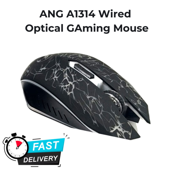 ANG A1314 Wired Optical Gaming Mouse – Precision & Performance for Every Gamer