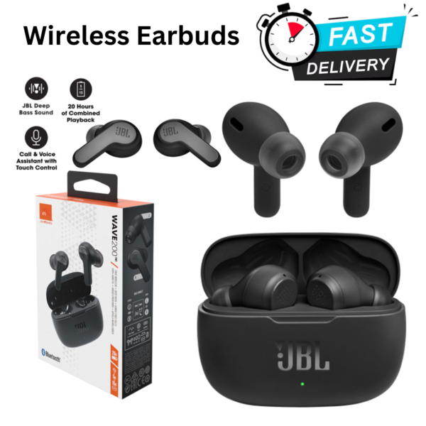 JBL Wave 200TWS True Wireless Earbuds – Deep Bass, Total Freedom - Image 2