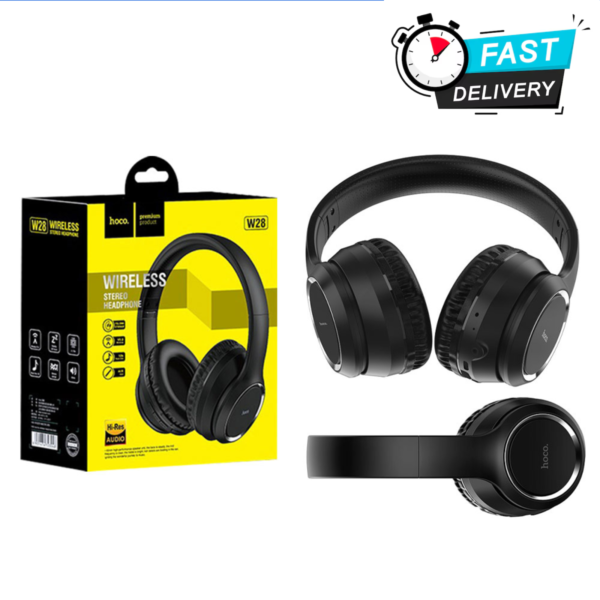 HOCO W28 Bluetooth Headphones – Powerful Sound, All-Day Comfort - Image 2