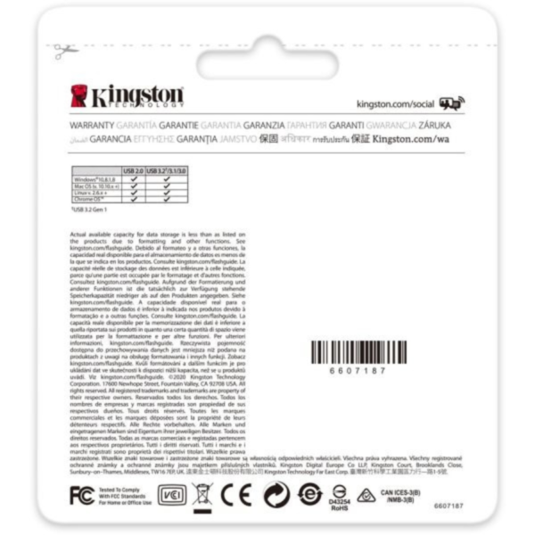 Kingston DataTraveler Exodia 256GB USB 3.2 Gen 1 Flash Drive High-Speed, Durable - Image 2