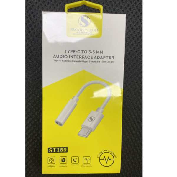 SMART TECH ST159 Adapter | Wide Compatibility | Noise-Free Sound | Durable