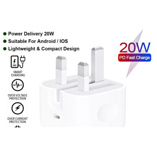 ANG JK-TC18A Single USB-C PD Travel Charger 20W – Fast Charging Adapter