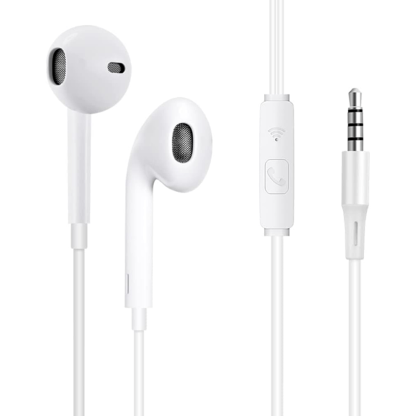 Smart Tech HandsFree 3.5mm Jack – Super Bass Wired Earphones with Mic